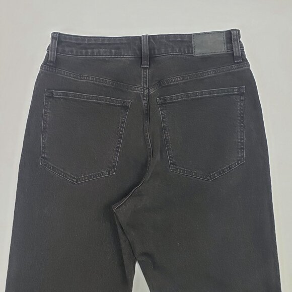 Madewell Curvy 90s Straight Jeans In Belmere Wash Womens Size 30 Black High Rise - Picture 13 of 16